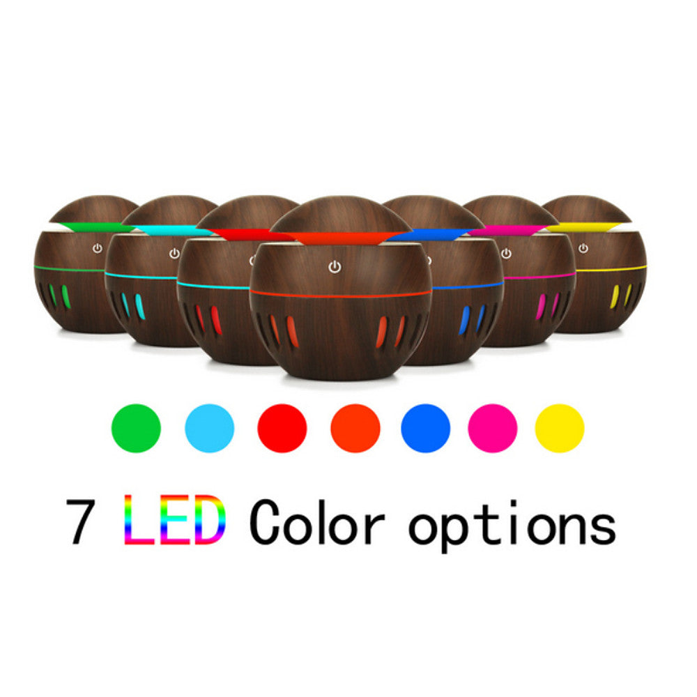 LITBest Aroma Diffusers PP Brown 7 led color options - alwaysbetterbuys
