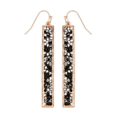 Gold bars earrings - Always Better Buys