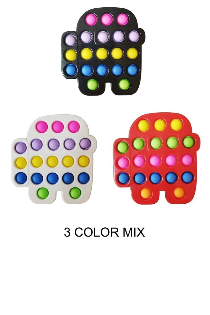 AMONG -US SHAPED POP IT / FIDGET TOY 1 ea.- alwaysbetterbuys