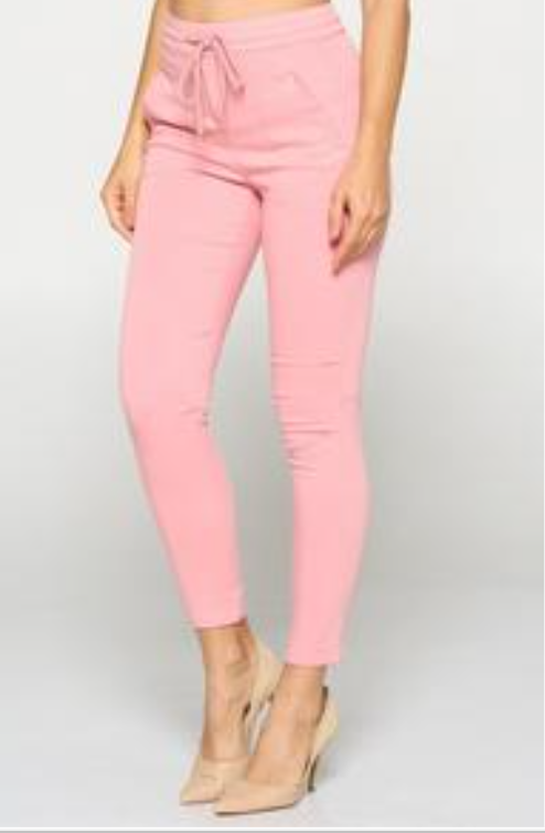 pink draw string pants - Always Better Buys