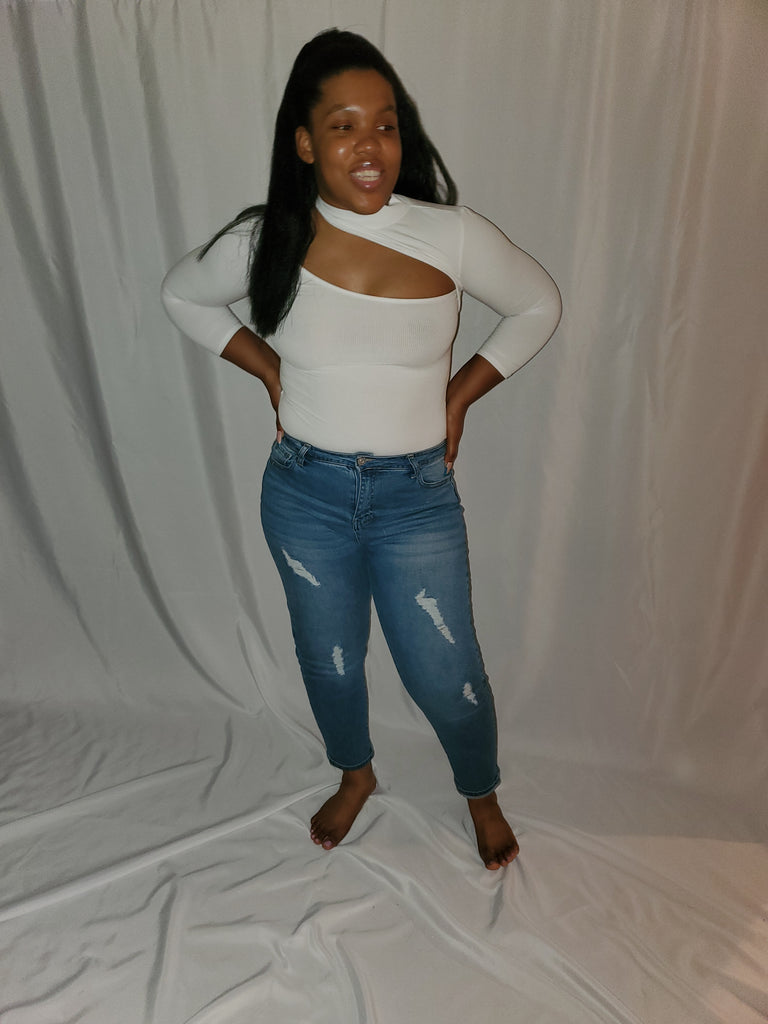 3/4 Sleeve Bodysuit sage green - Always Better Buys